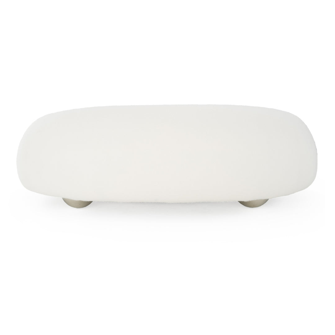 Fortune - Contemporary White Fabric Sofa