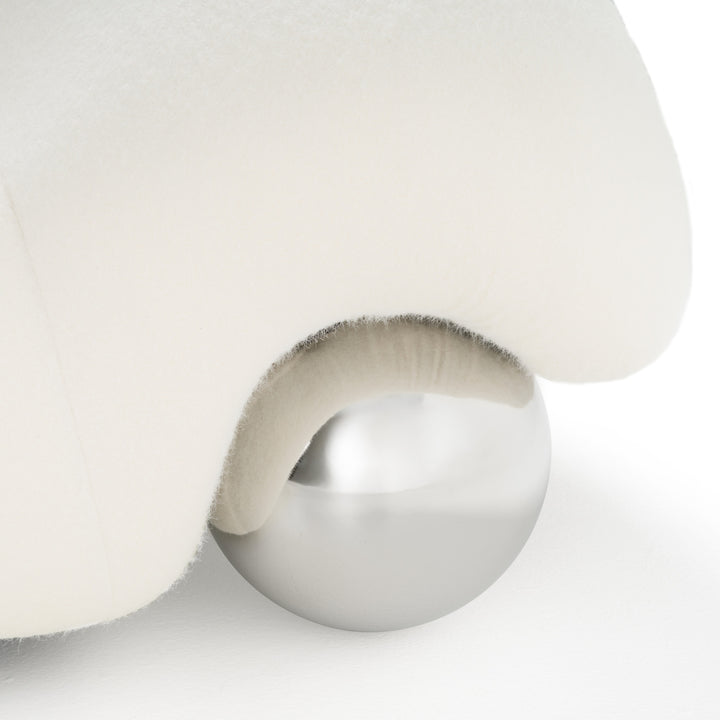 Fortune - Contemporary White Fabric Sofa