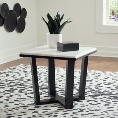 Fostead End Table - White End Table modern furniture Contempo Furniture