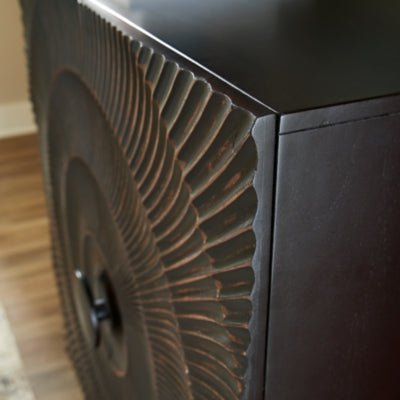 Fosterman Accent Cabinet - Black Accent Cabinet modern furniture Contempo Furniture