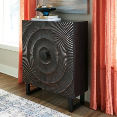 Fosterman Accent Cabinet - Black Accent Cabinet modern furniture Contempo Furniture