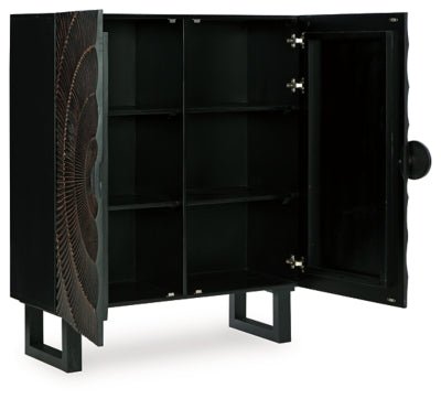 Fosterman Accent Cabinet - Black Accent Cabinet modern furniture Contempo Furniture