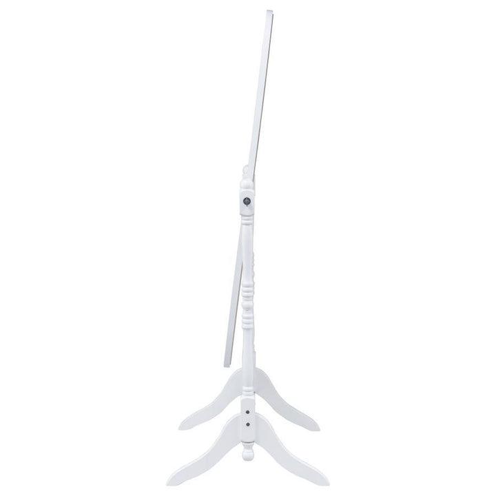 Foyet - Wood Adjustable Full Length Cheval Mirror - White Floor Mirror modern furniture Contempo Furniture