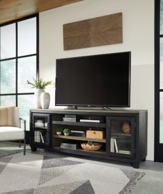 Foyland 83" TV Stand - Dark Brown TV Stand modern furniture Contempo Furniture