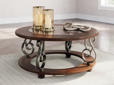 Frallyn Coffee Table - Dark Brown Coffee Table modern furniture Contempo Furniture