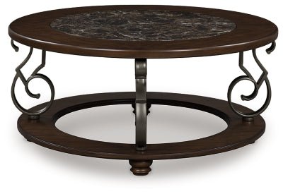 Frallyn Coffee Table - Dark Brown Coffee Table modern furniture Contempo Furniture