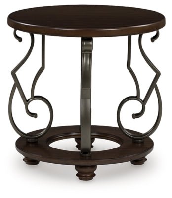 Frallyn End Table - Dark Brown End Table modern furniture Contempo Furniture