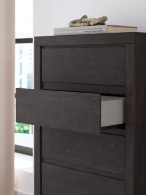 Fraluna Chest of Drawers - Dark Gray Accent Chest modern furniture Contempo Furniture