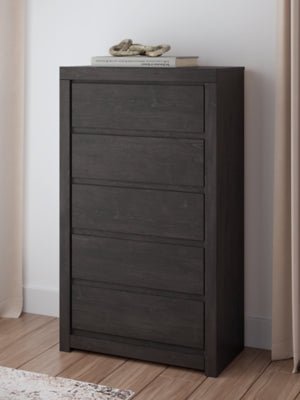 Fraluna Chest of Drawers - Dark Gray Accent Chest modern furniture Contempo Furniture