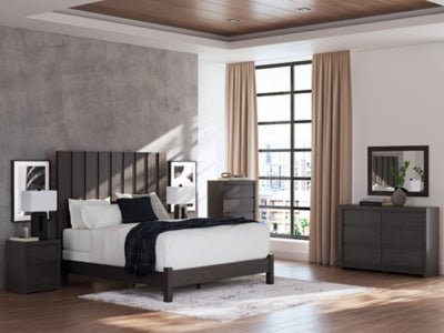 Fraluna Chest of Drawers - Dark Gray Accent Chest modern furniture Contempo Furniture
