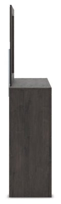 Fraluna Dresser and Mirror - Dark Gray Dresser &amp; Mirror modern furniture Contempo Furniture