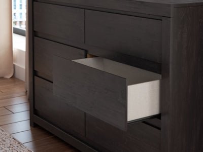Fraluna Dresser - Dark Gray Dresser modern furniture Contempo Furniture