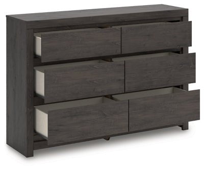 Fraluna Dresser - Dark Gray Dresser modern furniture Contempo Furniture
