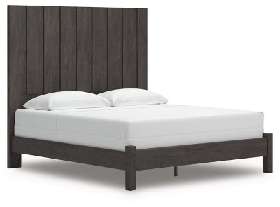Fraluna King Panel Bed - Dark Gray | Ashley Furniture
