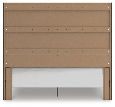 Fraluna King Panel Bed - Dark Gray Panel Bed modern furniture Contempo Furniture