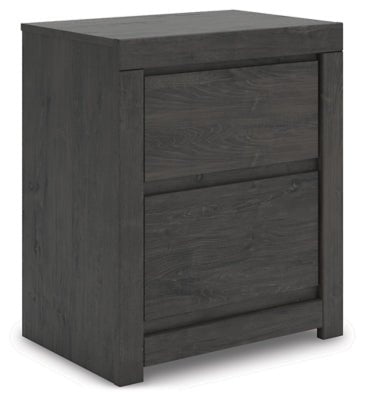 Fraluna Nightstand - Dark Gray | Ashley Furniture