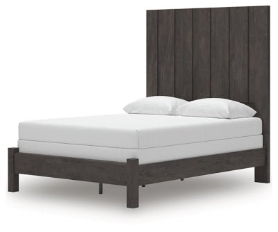 Fraluna Queen Panel Bed - Dark Gray Panel Bed modern furniture Contempo Furniture