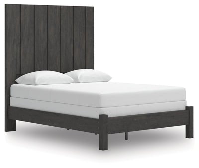 Fraluna Queen Panel Bed - Dark Gray | Ashley Furniture