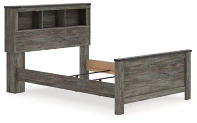 Frandern Full Bookcase Panel Bed - Gray Storage Bed modern furniture Contempo Furniture