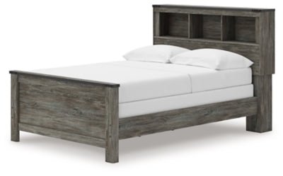 Frandern Full Bookcase Panel Bed - Gray Storage Bed modern furniture Contempo Furniture