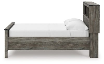 Frandern Full Bookcase Panel Bed with Storage - Gray Storage Bed modern furniture Contempo Furniture
