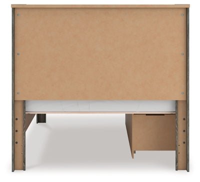Frandern Full Panel Bed with Storage - Gray Storage Bed modern furniture Contempo Furniture