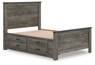 Frandern Full Panel Bed with Storage - Gray Storage Bed modern furniture Contempo Furniture