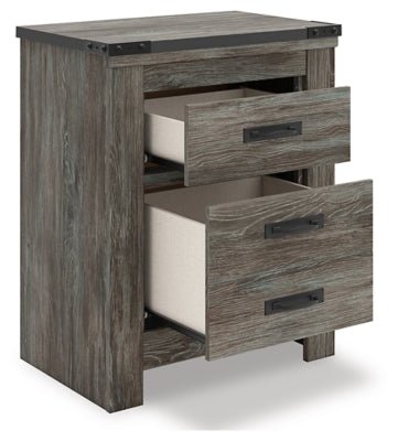 Frandern Nightstand - Gray Nightstand modern furniture Contempo Furniture