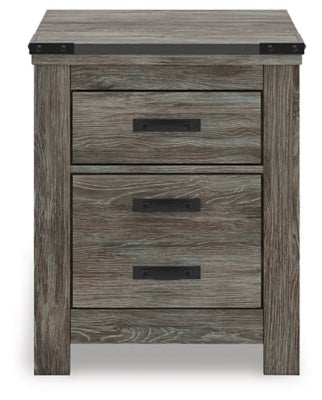 Frandern Nightstand - Gray Nightstand modern furniture Contempo Furniture