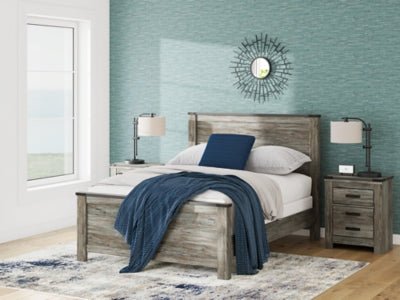 Frandern Queen Panel Bed - Gray Panel Bed modern furniture Contempo Furniture