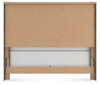Frandern Queen Panel Bed - Gray Panel Bed modern furniture Contempo Furniture