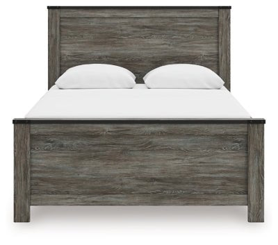 Frandern Queen Panel Bed - Gray Panel Bed modern furniture Contempo Furniture