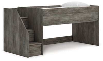 Frandern Twin Loft Bed - Gray | Ashley Furniture