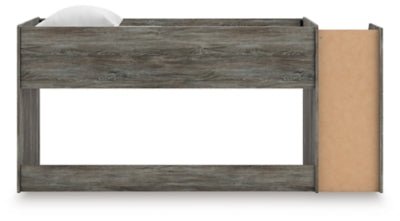 Frandern Twin Loft Bed - Gray Loft Bed modern furniture Contempo Furniture