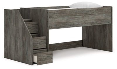 Frandern Twin Loft Bed - Gray Loft Bed modern furniture Contempo Furniture