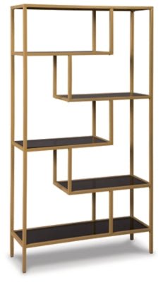 Frankwell Bookcase - Gold | Ashley Furniture