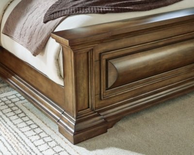 Frantanna California King Panel Bed - Dark Brown Panel Bed modern furniture Contempo Furniture