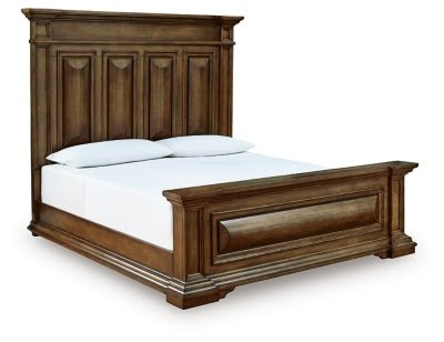 Frantanna California King Panel Bed - Dark Brown | Ashley Furniture