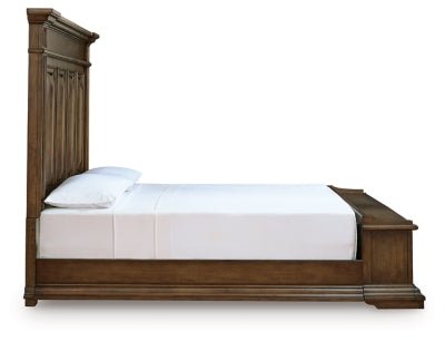 Frantanna California King Panel Storage Bed - Dark Brown Storage Bed modern furniture Contempo Furniture