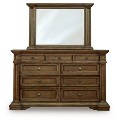 Frantanna Dresser and Mirror - Dark Brown Dresser &amp; Mirror modern furniture Contempo Furniture