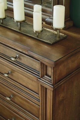 Frantanna Dresser - Dark Brown Dresser modern furniture Contempo Furniture