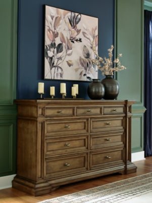 Frantanna Dresser - Dark Brown Dresser modern furniture Contempo Furniture