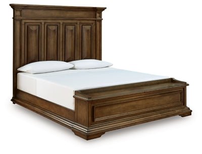 Frantanna King Panel Storage Bed - Dark Brown | Ashley Furniture