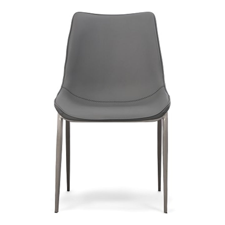 Frasier - Modern Grey Eco-Leather Dining Chair (Set of 2)