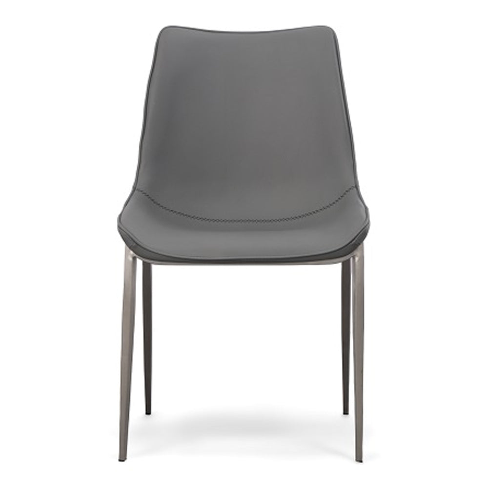 Frasier - Modern Grey Eco-Leather Dining Chair (Set of 2)