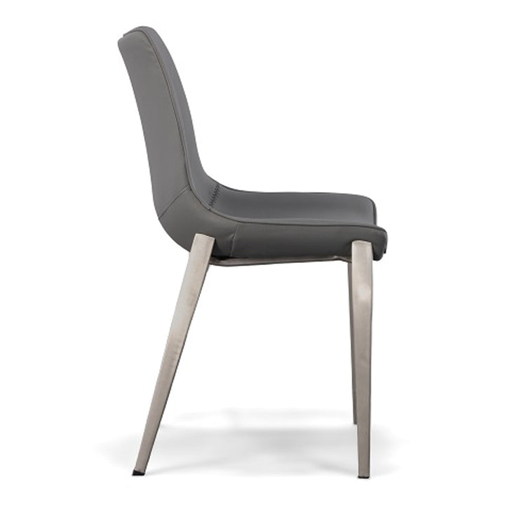 Frasier - Modern Grey Eco-Leather Dining Chair (Set of 2)