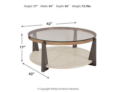 Frazwa Coffee Table - Dark Gray Coffee Table modern furniture Contempo Furniture