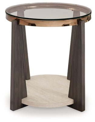 Frazwa End Table - Dark Gray End Table modern furniture Contempo Furniture