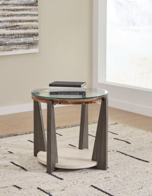 Frazwa End Table - Dark Gray End Table modern furniture Contempo Furniture