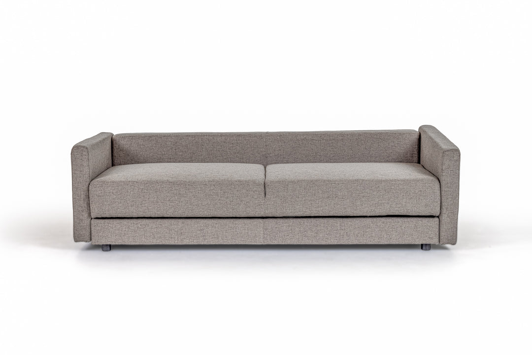 Fredonia Modern Grey Fabric Sofa Bed with Storage